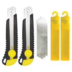 화신 커터칼 291 특대 25mm + 커터날 25mm 10p 세트, 램덤 발송, 2세트