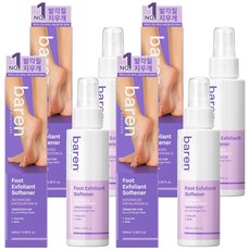 바렌 발 각질지우개 풋 소프트너, 1개입, 4개, 100ml