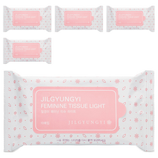 JilGyungYi 質更益 抽取式植感私密處用濕紙巾 粉色款 10張入 便攜型 濕式衛生紙, 10張, 5包