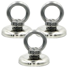 PARTY COSTUME O型高掛環磁鐵 30mm, 銀色, 3個