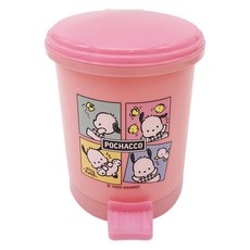 Pochacco 帕恰狗 按壓式垃圾桶 中款, 粉色