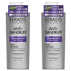 KERASYS 頭皮去屑護理涼感蛋白質潤髮乳 清新潔淨香, 2個, 600ml