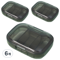 Ilsangsokbanzzak 3格藥盒 黑色, 6個