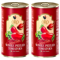 ORO 去皮整顆番茄罐頭, 400g, 2罐