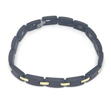 38鍺手鍊 A34 黑金 13顆, 1個