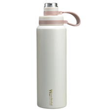 sport 旋蓋運動保溫瓶, 奶油白, 800ml, 1個