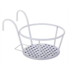 泰坦漂亮園藝陽台花盆架, 1個, 白色(網格板)