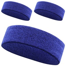 이그니스 스포츠 헤어밴드, 블루, 3개
