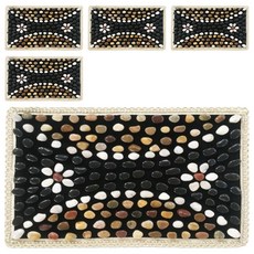 echobelle 鵝卵石指壓石墊 花路 40 x 60 cm, 混合顏色, 5個