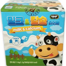 RBNF 鈣質牛奶乳酸菌咀嚼錠, 88顆, 1盒