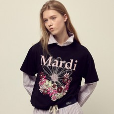 Mardi Mercredi 女款花卉印花棉質T恤