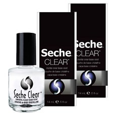 seche 크리스탈 영양케어 클리어 베이스코트, 14ml, 2개
