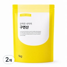 INNER HOME 清爽檸檬酸清潔劑, 1kg, 2個
