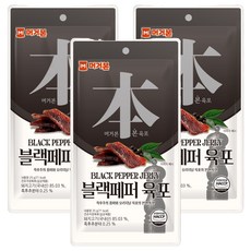 머거본 블랙페퍼 육포, 3개, 25g