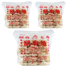 同正 細關廟麵, 純手工日曬, 麵身耐煮, 拉鏈袋包裝, 1.2kg, 3包