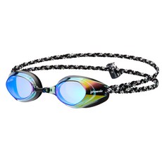 Phoenix 競速 Hellcat 鏡面織物泳鏡 PR-208M FB, 藍色