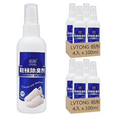 LVTONG 侶彤 銀離子鞋襪除臭劑 4入, 100ml, 2組
