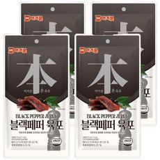 머거본 블랙페퍼 육포, 4개, 25g