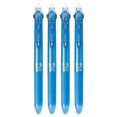 PILOT 百樂 FRIXION 可擦式雙色原子筆 0.38mm, 淺藍色, 4個