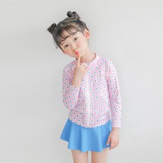 ROROCHAT 女童Flink防曬泳衣上下套裝