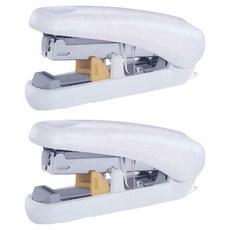 PLUS 普樂士 艷彩双排平針訂書機 ST-010XH, 白色, 2個