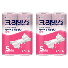 Kleenex 舒潔 可水洗衛生抹布 粉紅色, 90張, 2個