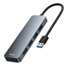 Baseus 倍思 Ultra Joy系列4in1 USB集線器燈 15cm, 太空灰