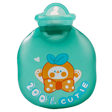 多情多感 PVC 冷熱兩用熱水袋 冷熱敷袋, 1個, 綠色