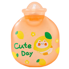 多情多感 PVC 冷熱兩用保溫水袋 冷熱敷袋, 1個, 橘色