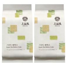 OSULLOC 威化餅 綠茶口味, 2包, 100g