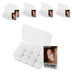 Ieodaemi 防噪音矽膠耳塞 白色, 12入, 6個