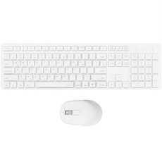 레드빈 심플 무선키보드 마우스 세트, CP-A25C, 화이트, 일반형