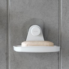 움브라 플렉스 부착형 무타공 비누걸이, 화이트, 1개