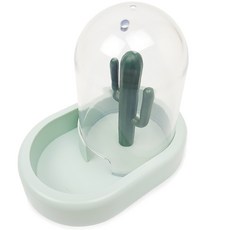 햄스터 선인장 반자동 급식기, 그린, 1개