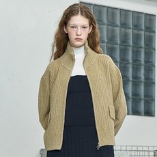 JUCY JUDY 女款 J 毛圈全拉鍊寬鬆針織開襟衫 JYKT720F