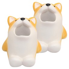 其他品牌 童趣可愛動物造型牙刷架 浴室收納, 2入, 柯基