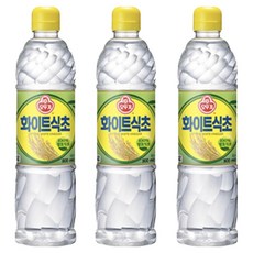 오뚜기 화이트 식초, 900ml, 3개