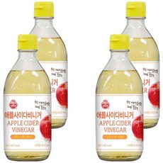 OTTOGI 不倒翁 蘋果醋, 345ml, 4個