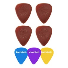 Dunlop 프라임 톤 스탠다드 그립 기타 피크+카누벨 픽크 3pcs, 4개