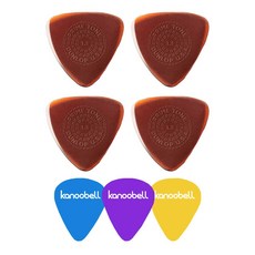 Dunlop Prime Tone 三角形帶握把吉他彈片 小號+Kanuvel 彈片 3入, 4個