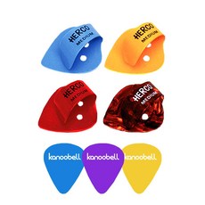 Dunlop Herco 拇指吉他撥片 HE112+Canovel 撥片 3入, 4個