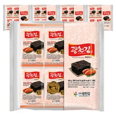 광천김 광천 명란맛 김, 4g, 60개