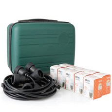 cityo 裝飾燈串+燈泡 10入+收納箱, 暖黃光, 1組