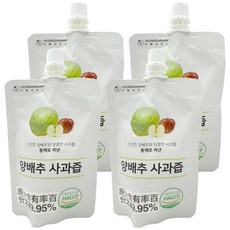 YEONDOOFARM 甘藍菜及蘋果汁, 100ml, 4個