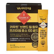 Vitamin Village 卡姆小麥品牌優質酵素100黃金 30入, 60g, 1個
