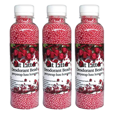 毛皇上 貓砂除臭珠 玫瑰, 190g, 3瓶