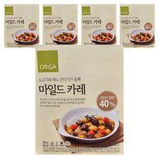 ORGA WHOLE FOODS 即食溫和咖哩, 300g, 5盒