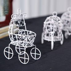 戶外聖誕樹鐵製吊飾7件組, 復古白