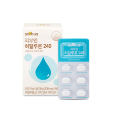 sorbus 玻尿酸錠, 60顆, 1盒