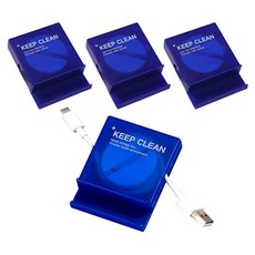 Starrium 捲線收納盒, 藍色, 4個